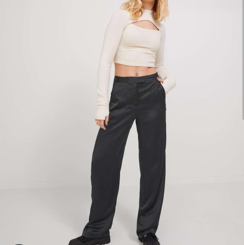JXMary Black 🖤 Satin Pants JJXX XS